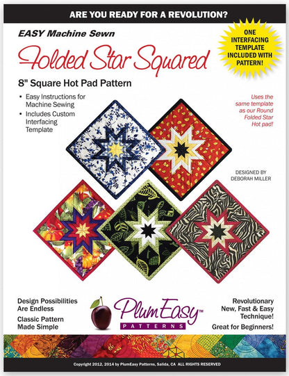 Folded Star Hot Pad Pattern (Square)