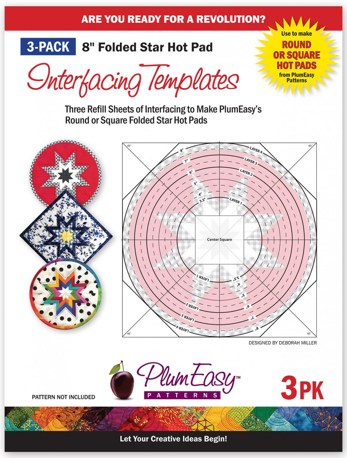 Folded Star Hot Pad Template (3pk)
