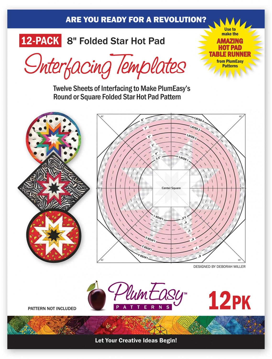 Folded Star Hot Pad Template (12pk)