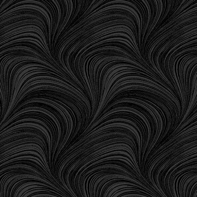 Remnant - Flannel Wave Texture Black Flannel (6"x108")