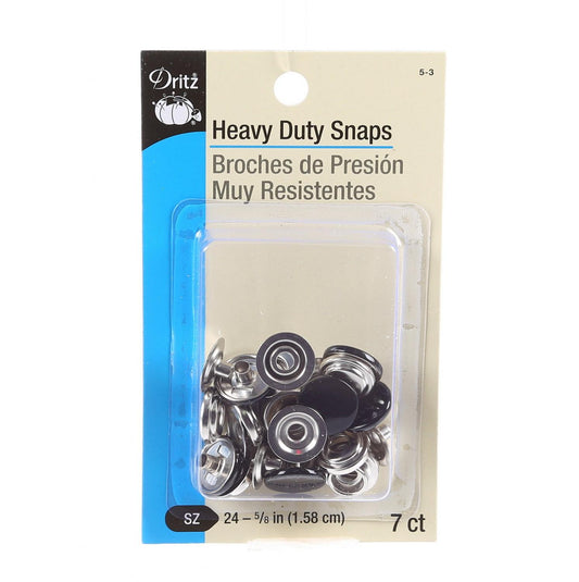 2PC Heavy Duty Snaps black