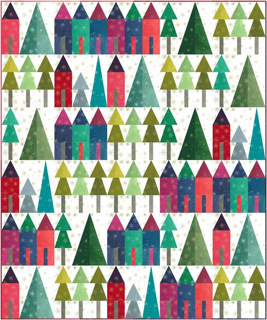 Ombre Christmas Village kit