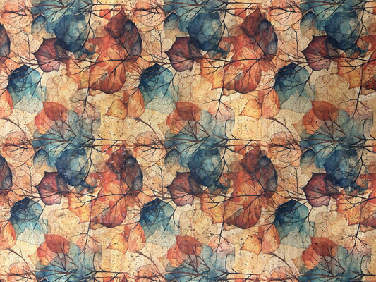 Printed Fall Cork 18" Sq