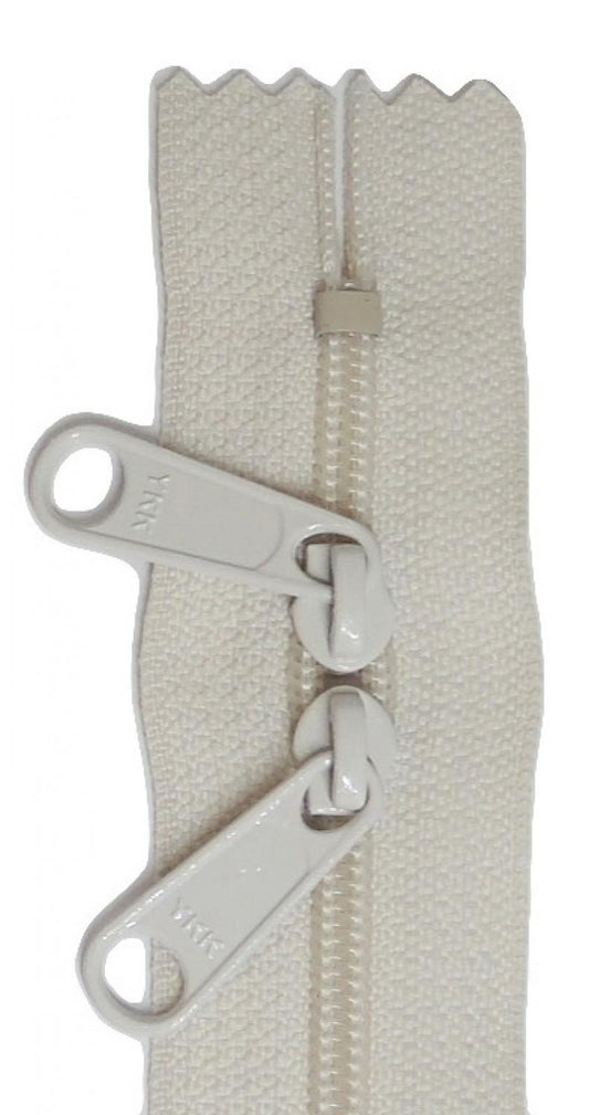 Zipper - 24" Dual Pull Ivory