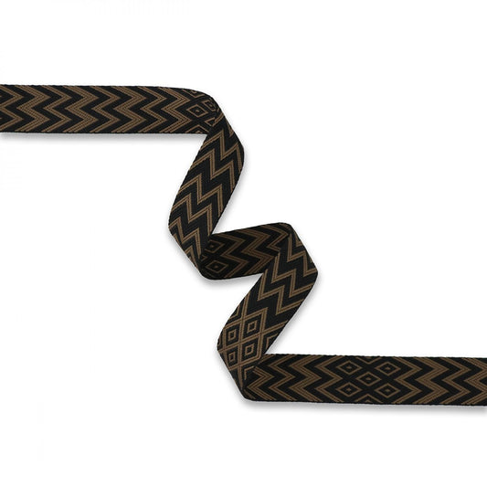 Black/Brown Webbing 1 1/2" 3yd