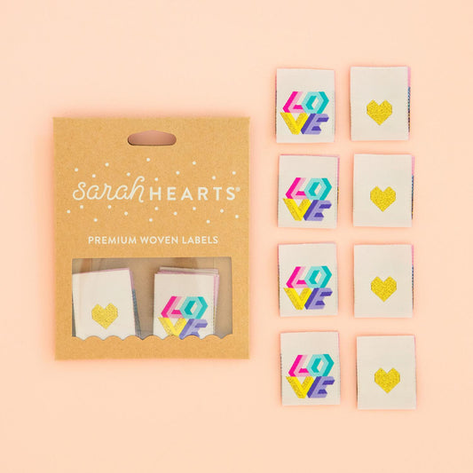 Love Quilt Labels - 8 pack
