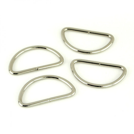 D-Rings 1 1/2" Nickel