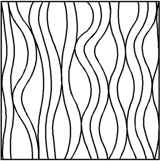 Flowing Lines Stencil
