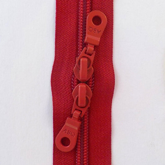 Zipper 30" Dual Pull True Red
