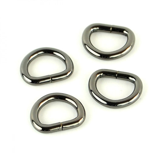 D-Rings, 1/2" Gun Metal