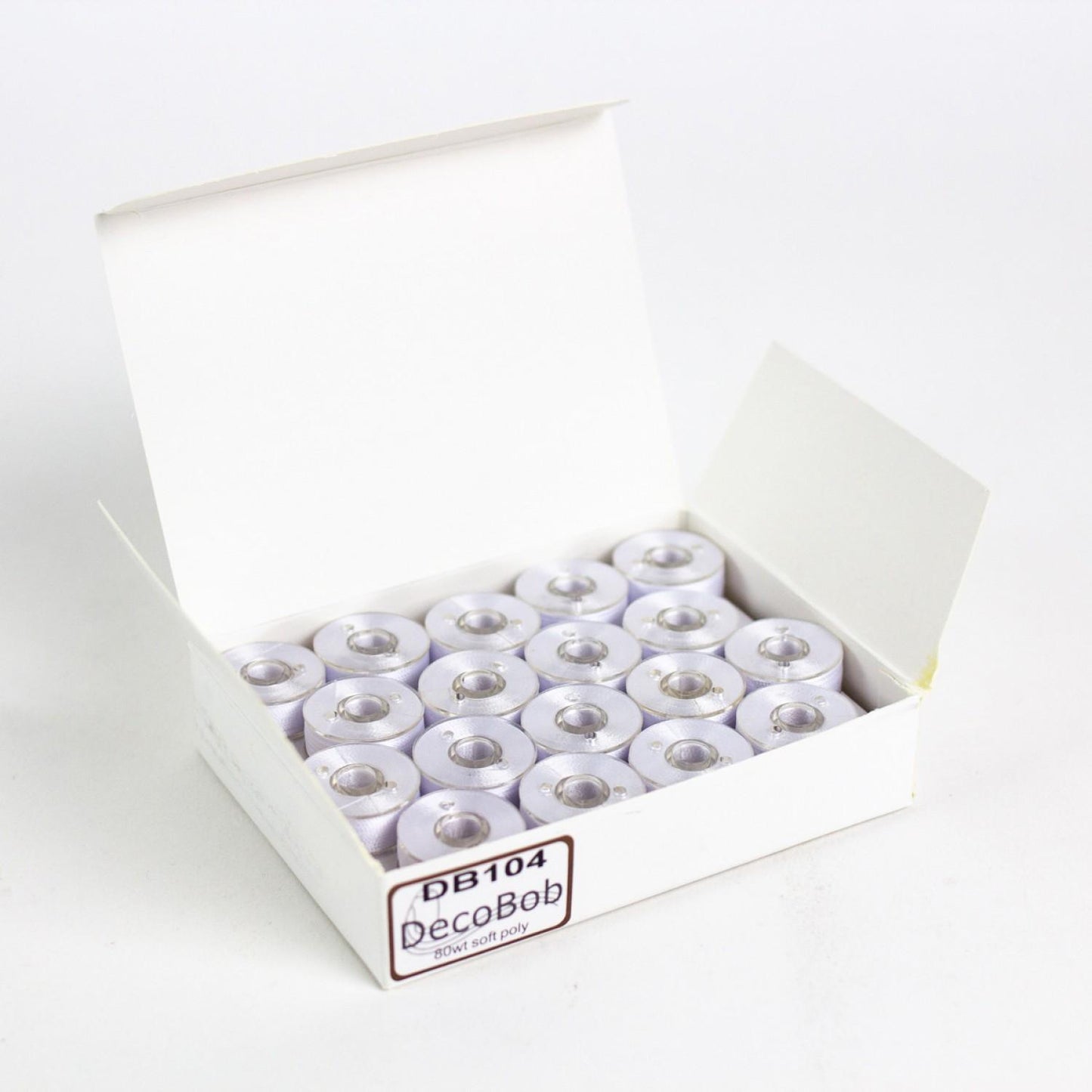 Prewound Bobbins, white, 36pk