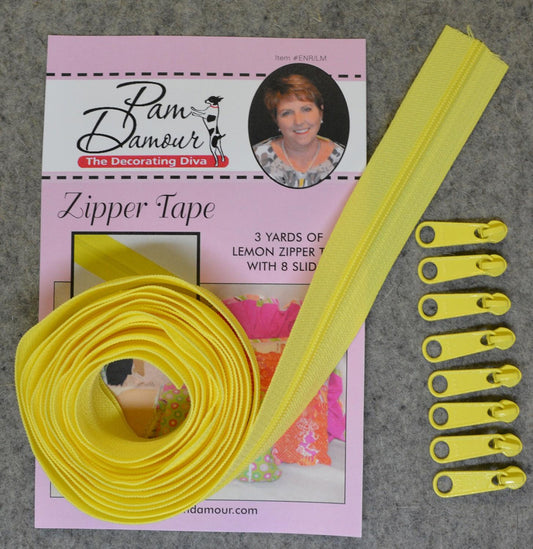 3 Yard Zipper (Lemon)