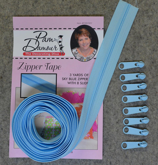3 Yard Zipper (Sky Blue)
