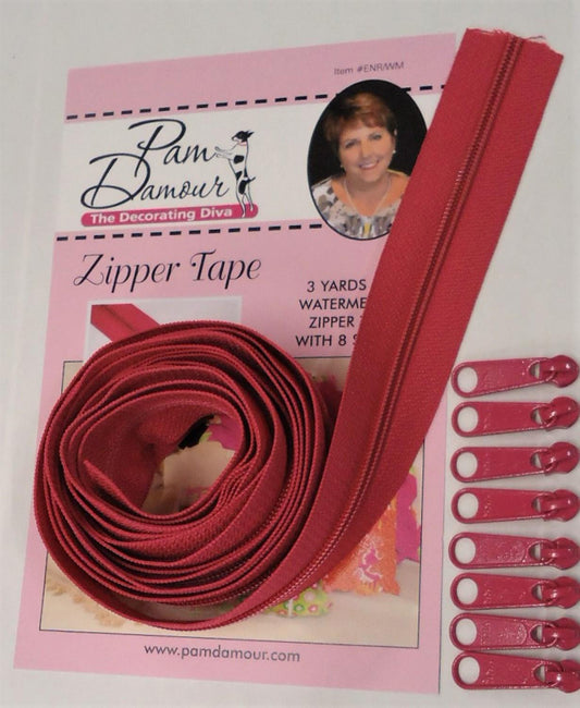 3 Yard Zipper (Watermelon)