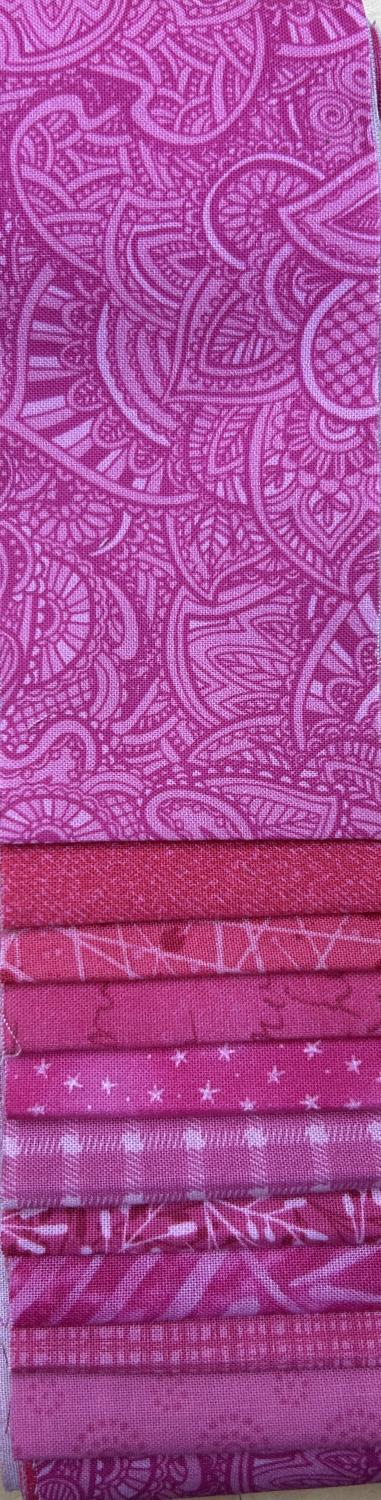 Mini 2.5" wof strips (10) Pink