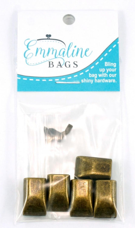 Zipper Stopper Antique Gold