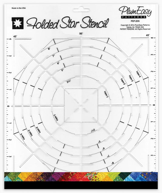Folded Star Hot Pad Template