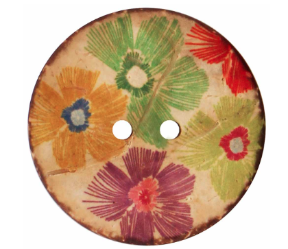 Floral Button 1 5/8"