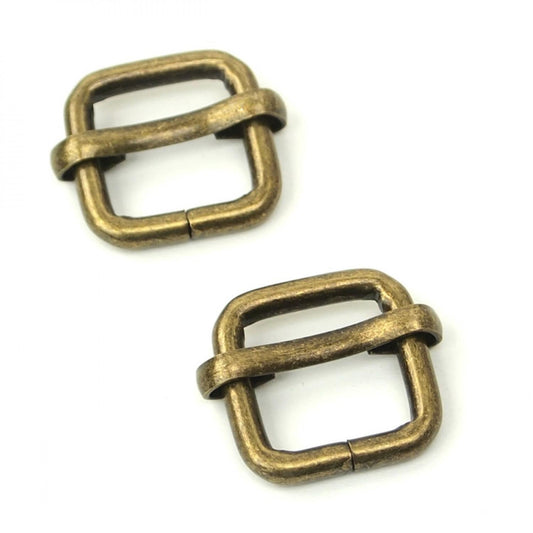 Two Slider Buckles, Ant Gold