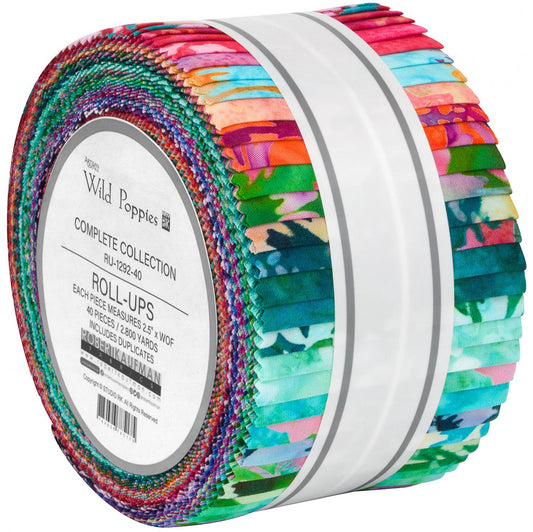 Wild Poppies Jelly Roll (40)