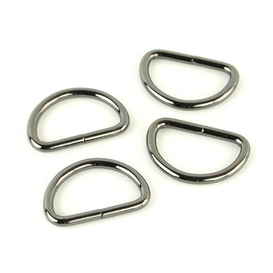 1" D Ring Gunmetal