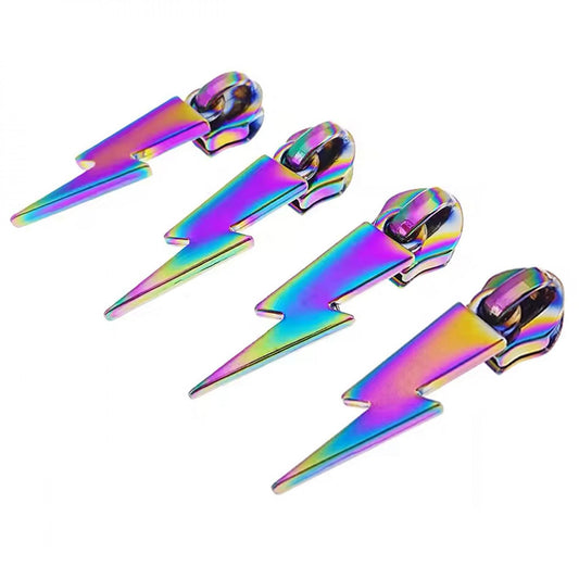 Lightning Zipper Pull Rainbow