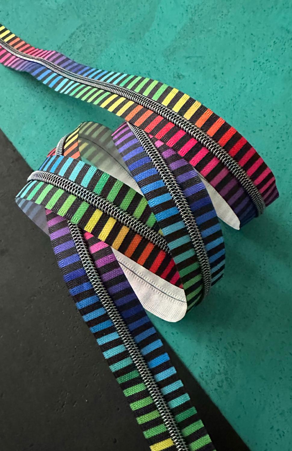 Rainbow Stripe Zipper