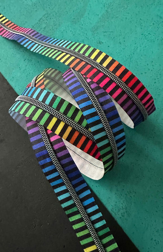 Rainbow Stripe Zipper