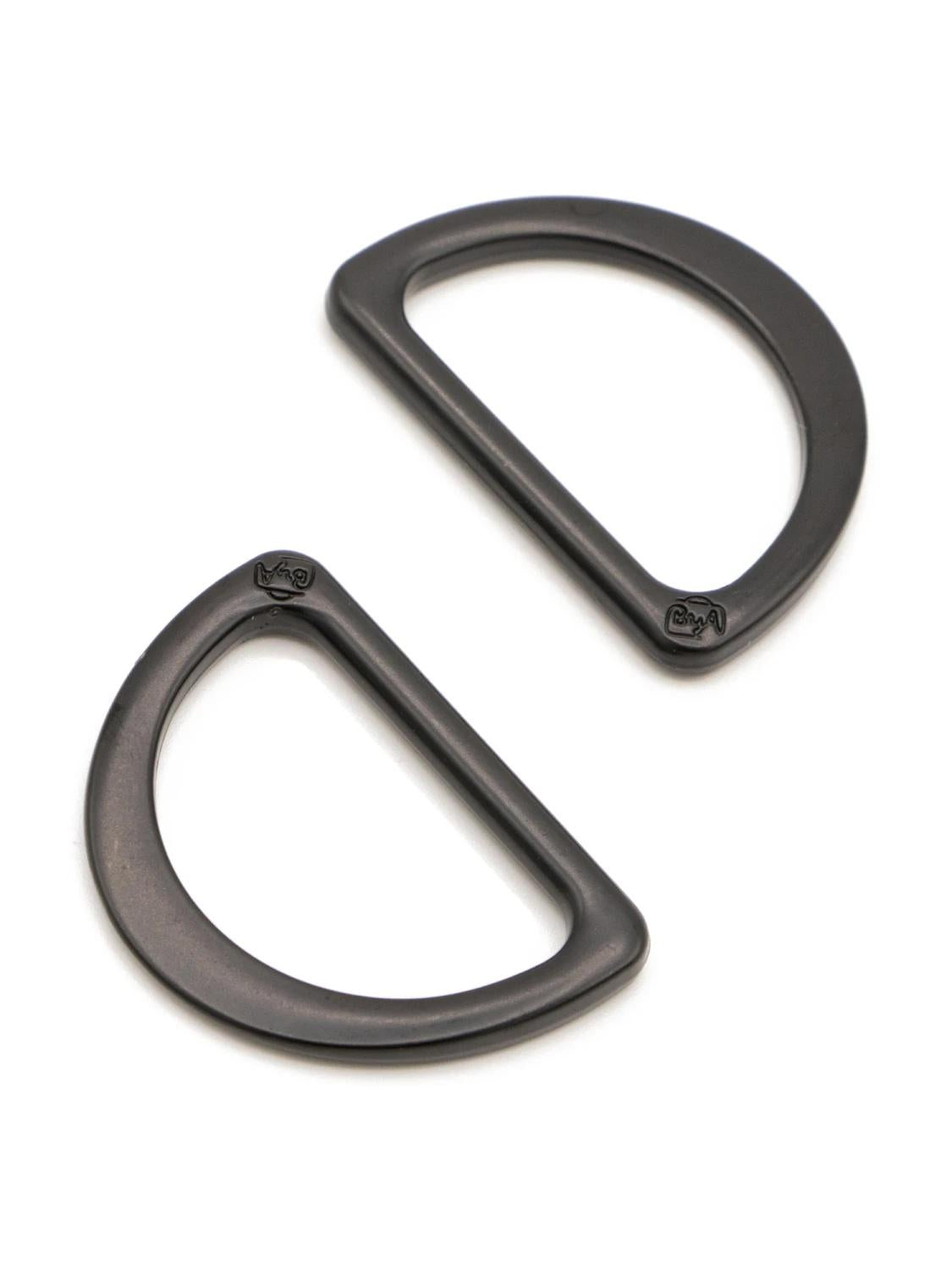 D Ring Flat 1in Black