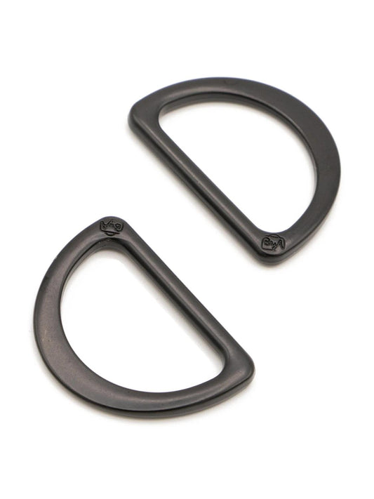 D Ring Flat 1in Black