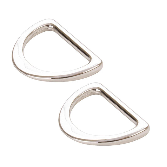 D Ring Flat 1in Nickel