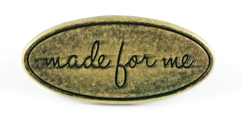 Oval Made for Me Label, AB