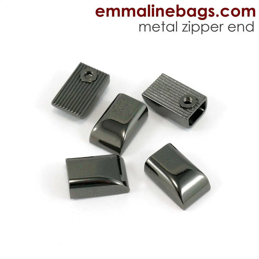 Zipper/Cord End Gunmetal