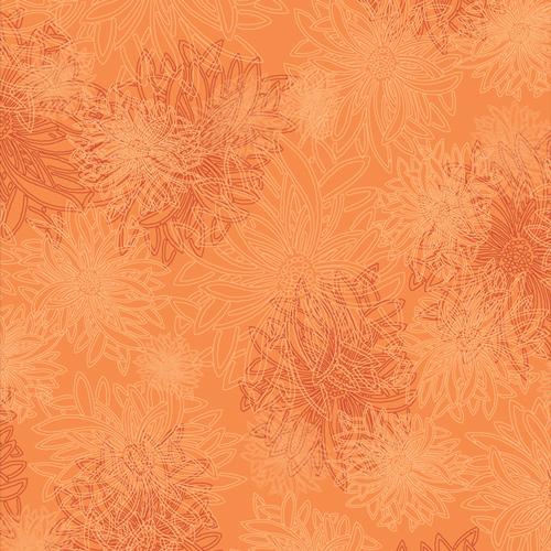 Floral Elements, tangerine