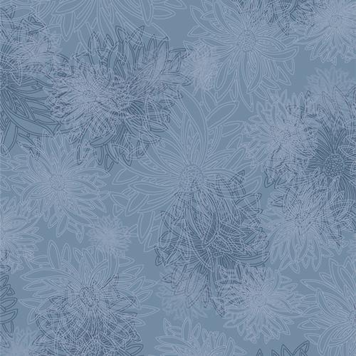 Floral Elements, blue jay