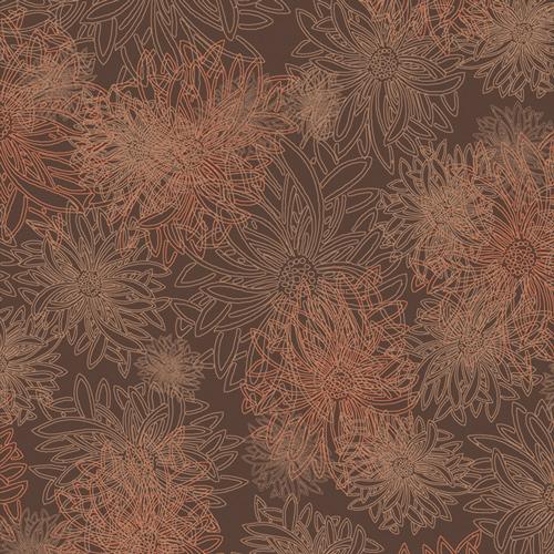 Floral Elements, spicy brown