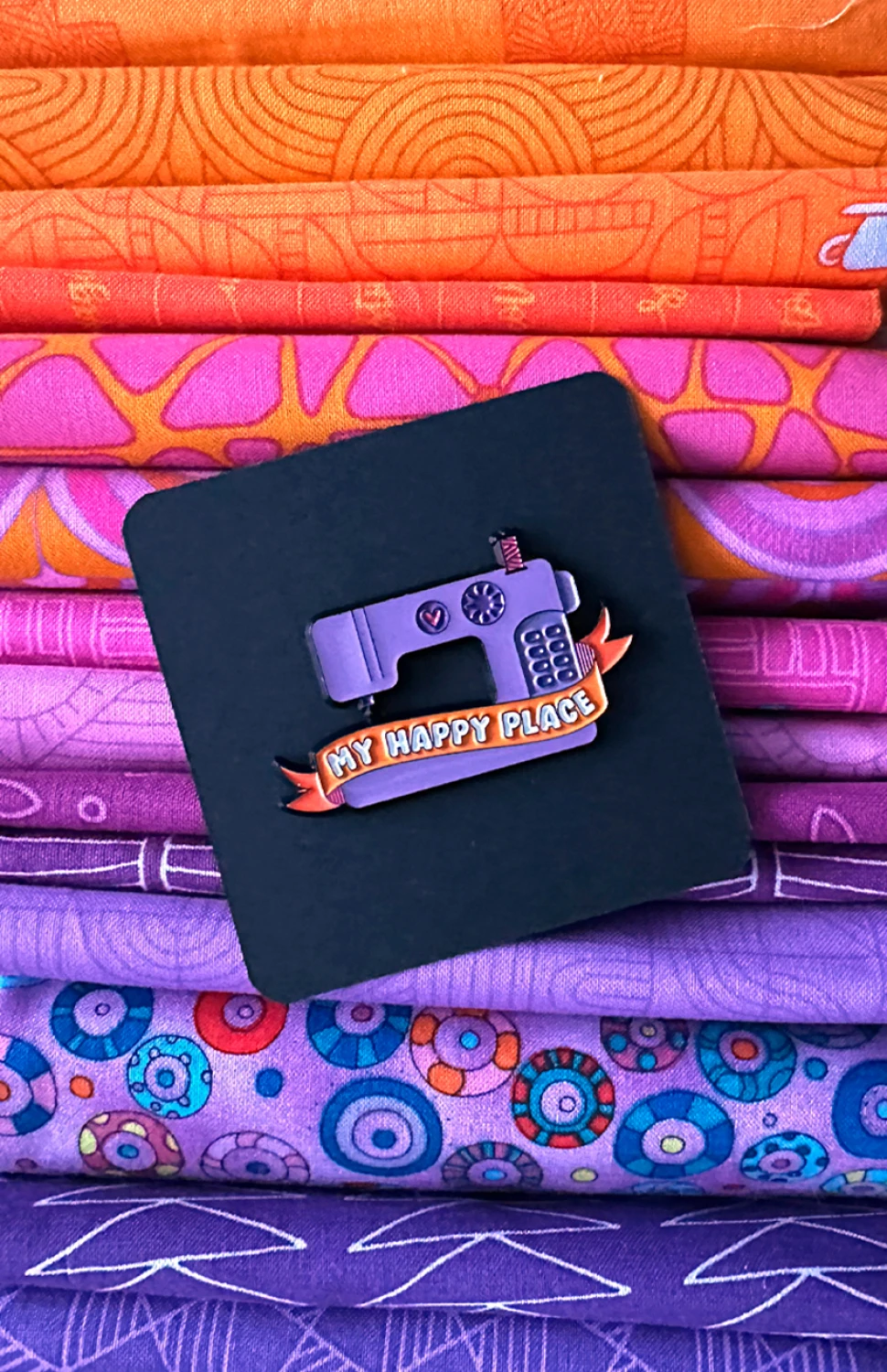 Happy Place Enamel Pin