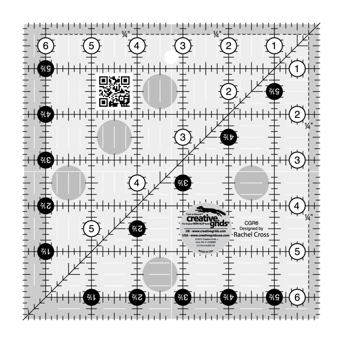 6" Square Ruler CGR6