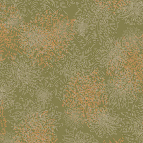 Floral Elements, Dusty Olive