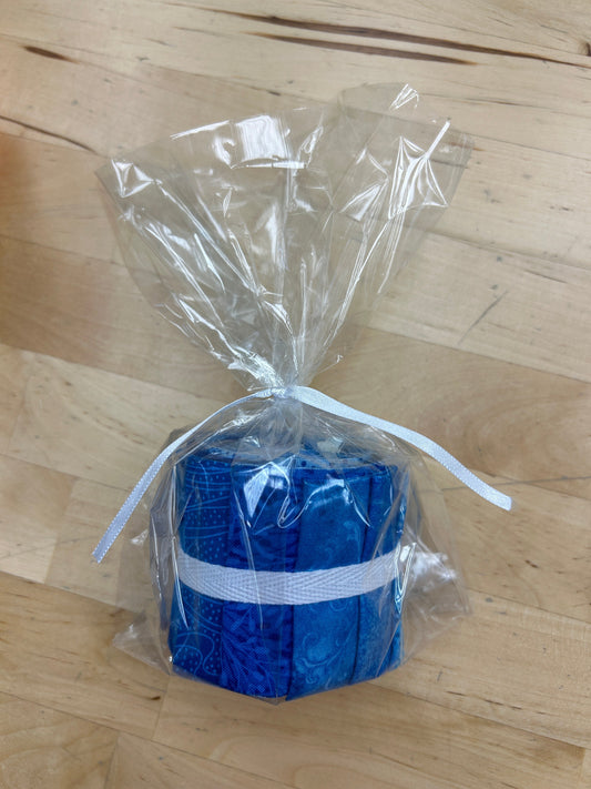 Mini 2.5" wof strips (10) Blue