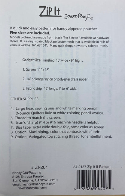 Zip It Screen Play Tote ptn