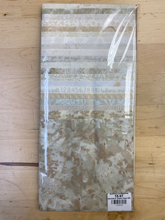 Neutrals 5" Charm Pack (40)