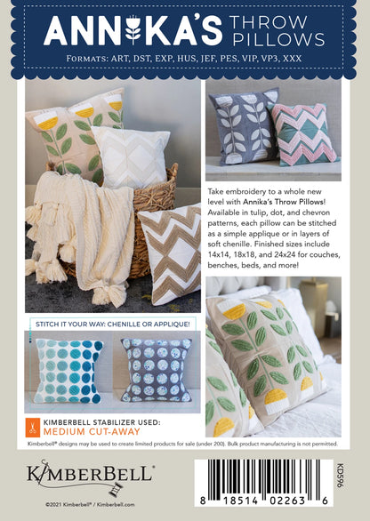 Annika's Throw Pillows CD