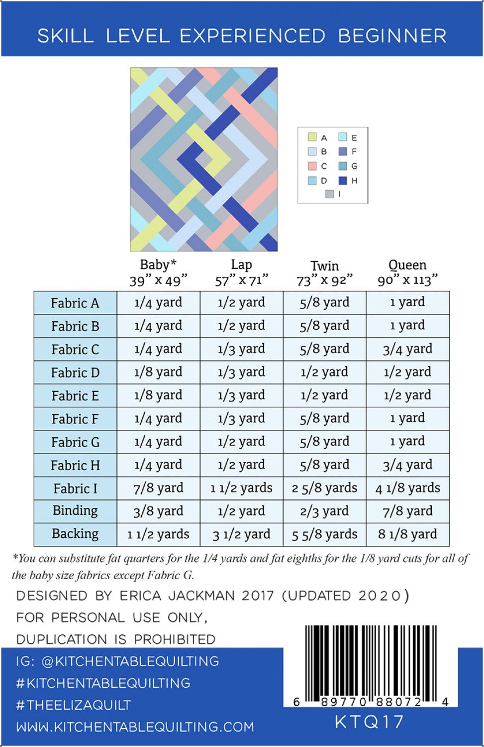 The Eliza Quilt Pattern