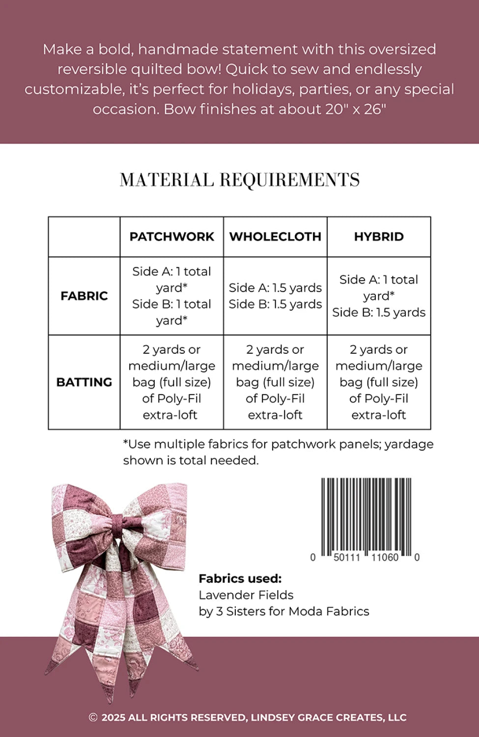 Class: Sew-A-Bow! Oct 21