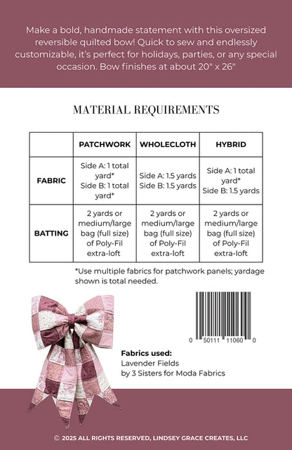 Class: Sew-A-Bow! Oct 21