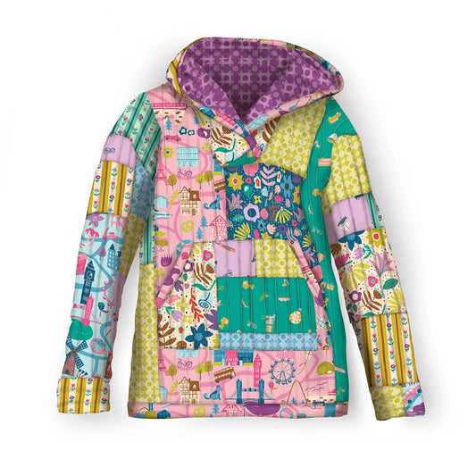 Casey Cometti Dancing Daisies Quilted Hoodie Pattern