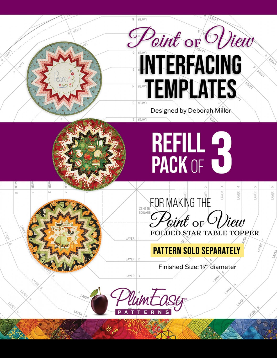Point of View Folded Star Template (3pk)