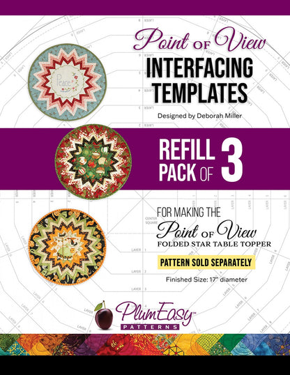 Point of View Folded Star Template (3pk)
