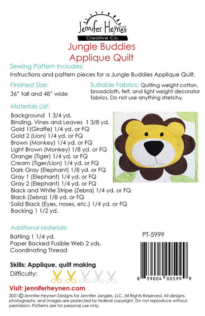 Jungle Buddies Pattern